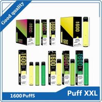 Puf XXL Tek Kullanımlık Sigaralar Vape Kalemler 1600 Puffs 850 mAh Pil Önceden doldurulmuş Cihaz Kitleri vs Hava Bar Lux Plus