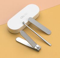 Xiaomi Hoto Нержавеющая Сталь Ногтей для ногтей Установите умный дом с антисплесным крышкой Trimmer Pedicure Care Care Professional файл