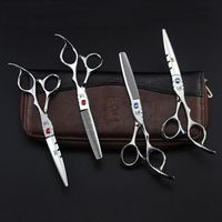 Hair Scissors 6. 0inch Profissional Hairdressing Cutting Set ...