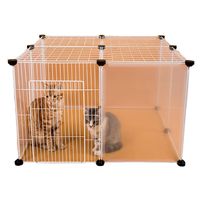 Cat Carriers, Kratten Huizen DIY Cats Cage Playpens Gate Transport Iron Fence Small Pets Oefening Training Volière voor Honden Puppies Kennel en