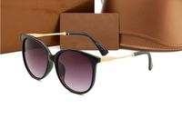 wholesale Vintage Sunglasses Women With Bag Twin Beams Round...