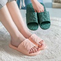 Women Thick Platform Slippers Summer Beach Eva Soft Sole Slide Sandals Leisure Men Ladies Indoor Bathroom Anti-slip Shoes