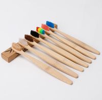 Lidar com cerdas de nylon de bambu pode ser personalizado logo travel Toothbrush hot hotel descartável dente macio