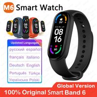 Versione globale M6 Band Smart Watch Uomo Donne Smartwatch Fitness Braccialetto sportivo per Apple Huawei Xiaomi MI Smartband Orologi