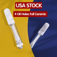 USA STOCK 4 Oil Holes Full Ceramic Carts Atomizer D8 D9 D10 ...