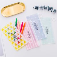 200 stücke PVC Kosmetiktaschen Hüllen Kleines Makeup Werkzeugtasche Aufbewahrungstasche Geldbörse Mix Stil Bleistift Tasche