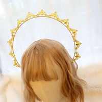 Clip per capelli Barrette Pacchetto di materiale fai -da -te Lolita Aura Crow Headpiece Aperture Tiara Crowns God Hola Virgin Crown Hairsshair