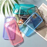 Tranparent Clear Capas Telefonemas Soft TPU Resistente à Capa Protetor de Tampa Para iPhone 12 Mini 11 Pro X XR XS Max 7 7Plus 8 8Plus Capa