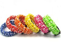 Outdoor Self-rescue Paracord Parachute Cord Bracelets Survival Camping Travel Kit Emergency Survival Bracelet Charm Bracelets Unisex