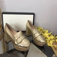 G High Quality Designer Women Heels Letter Dress Shoes Classic Party Holiday Sex tassel Pointy Leather Fashion Luxury Are Spring Summer Autumn a23