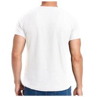 남성용 티셔츠 남성 캐주얼 슬림 피트 기본 반팔 패션 여름 통기성 T-Shi