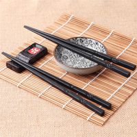 Chopsticks Reusable Traditional Chinese Non-Slip Hashi Sushi Sticks Chop For Dinner Kitchen Tool Tableware