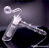 Hohe Qualität Glashammer Bong 6 Arm Perc Glas Percolator Bubbler Griff Rauchen Wasserleitungen Mini Glasbenzen mit Ölbrennerleitung