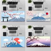 Maiya Top Quality Japanese cherry blossom Fuji mountain Locking Edge Mouse Pad Game Free Shipping Large Mouse Pad Keyboards Mat Y0308