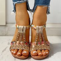 Compre al por mayor Mujeres Elásticos Sandalias De Verano de bajo precio \u0026  de calidad con envío gratuito | Es.DHgate
