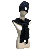 Новые моды дизайнеры шарф зимние шапочки из двух частей мужчины женские шарфы вязаные шляпы шарфы наборы