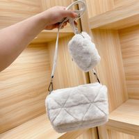 Designer Umhängetasche Winter Plüsch Handtaschen Damen Luxus Klassischer Brief Muster Einkaufstaschen Mode Hohe Qualität Handtasche Zweiteiliges Set