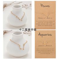 Link, Chain Style Star Chart Bracelet With Personality Couples Constellation Of The Zodiac Paper