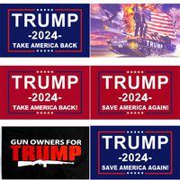 150*90cm Flag 2024 US Election Supporters Supplies Donald Tr...