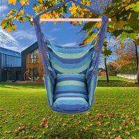 Hammocks Distintive Algodão Canvas Cadeira de corda com almofadas de durabilidade ultra suavidade e comforto53 A14