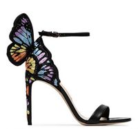 Fashion Summer Embroidery Webster Pumps Designer Sandals Women Luxury Wing Butterfly Gladiators