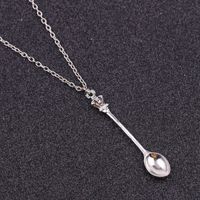 Stainless Steel Necklace Spoon Coffee Latte Ice Cream Soda S...