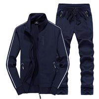 Designer plus size 6xl7xl8xl sportswear homens outono inverno conjunto faixa e campo sportswear hoodies + calças homem casual esportivo s