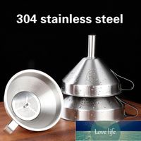 Paslanmaz Çelik Huni Mutfak Yağı Sıvı Metal Konsantre Mutfak Aletleri İçin Ayrılabilir Filtre Geniş Ağız