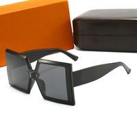 2021 Очень большие квадратные поляроидные солнцезащитные очки мужчины и женские очки ретро рамка затенение UV400 с коробкой