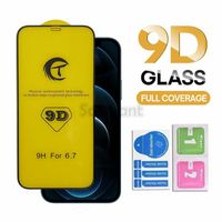 9D Curved Full Glue Screen Protector For iPhone 13 Mini 12 P...