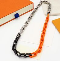Edelstahl Halskette für Unisex Kette Silber Designer Anhänger Löschgebundene Halsketten Armband Männer Schmuck mit Box