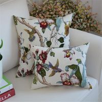 Cojín / almohada decorativa Cojín de la magnolia blanca cubre la cubierta de algodón puro para la decoración del sofá Caja de la vendimia de la boda rojo 18 "