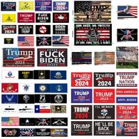Stock 120 Designs Direct Factory 3x5 FT 90 * 150 cm Save America ponownie Trump Flag dla 2024 Prezes U.S. Ensign