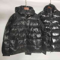 Mens 다운 파카 겨울 자켓 커플 클래식 캐주얼 파카 코트 야외 따뜻한 깃털 겨울 겨울 Doudoune Outwear 코트 아시아 크기