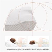 memory pillow latex slow rebound sleep aid health care butterfly-shaped shoulder and neck natural breathable 220226