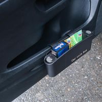 Car Organizer Storage Box Phone Glasses Holder Sundries Hanging Auto Door Side Pocket Trash Bin Interior Accessories