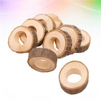 Napkin Rings 15pcs Creative Wooden Decorative Holders For Wedding Banquet Dinner Party Table Decoration