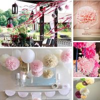 Decoratieve bloemen kransen mode 10 stks 30 cm bruiloft tissuepapier pom poms verjaardag partij decoraties kinderen crêpe kunstmatige bal
