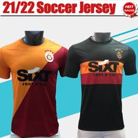 GalatasAray Jerseys de futebol 21/22 laranja laranja afastado camisa de futebol preto 2021/2022 homens adultos camisa de futebol uniforme manga curta