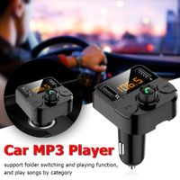 BT36B Car Charger USB Bluetooth 5.0 Carro Bluetooth Player LED Tela Função de Eliminação de Ruído Função MP3 Player MP3 Kit de Carro Mãos FM Transmissor