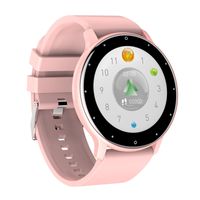 ZL02 1,28 Zoll Runder Bildschirm Smart Uhr Ultrathein Körper Fitness Tracker Herzfrequenz Blutdruckmonitor Sport Armband für iOS Android