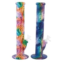 Stock in USA!!silicone water bong oil rig Herb Unbreakable Water Percolator Bong Oil Concentrate,Many pattern available glow in dark