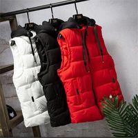 Корейская версия осенью и зимний жилет стиль без рукавов мужской жилет вниз хлопковая куртка пара жилет мужчин женские молодежные куртки