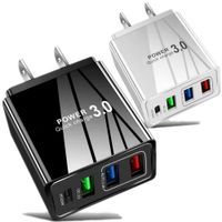 4 portas pd USB-C AC ADAPTADORES DE POWER ADAPTORES DE POWER DE VIAGEM DE VIA