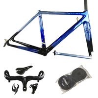 Carbon C64 Frame Black Blue Full Carbon Fiber Road Bike Fram...
