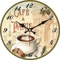 Duvar Saatleri Wonzom Vintage Saat Cafe Kahve Tasarım Relogio De Parede Oturma Odası için Büyük Sessiz Shabby Chic Mutfak Saat Ev