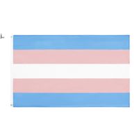 Bandera de la bandera del arco iris 3x5fts 90x150cm LGBT Pride trans transgénero bandera lesbiana gay bisexual pansexual listo rrf14189