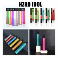 Hzko Idol 600 2000 2800 Puffs Tek Kullanımlık E Sigara Cihazları Vape Pen Pods Başlangıç ​​Kiti 3 6.5 9 ml Önceden Bulutlu Kartuşları 22 Renkler 500mAh Buharlaştıranlar Orijinal