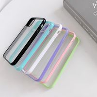 Candy Color Trasparente TPU Acrilico TPU Plastica Plastica Casi per iPhone 12 Mini 11 Pro XS Max XR x 6 7 8 Plus