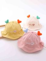 Summer Baby Bucket Hat Children Sun Hats Intant Toddler Beach Cap Sunbonnet Fedoras Outdoor Sunscreen Fisherman Beanie